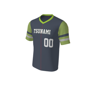 Adult Bomber Baseball Jersey - V Neck. (x 1)
