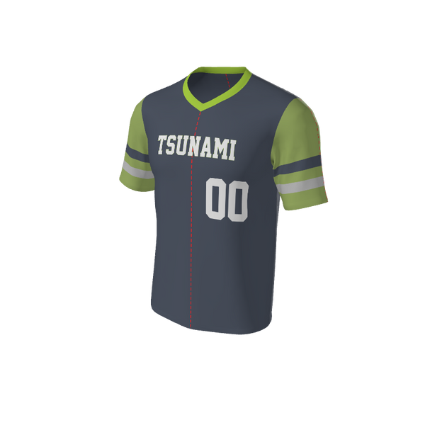 Adult Bomber Baseball Jersey - V Neck. (x 1)