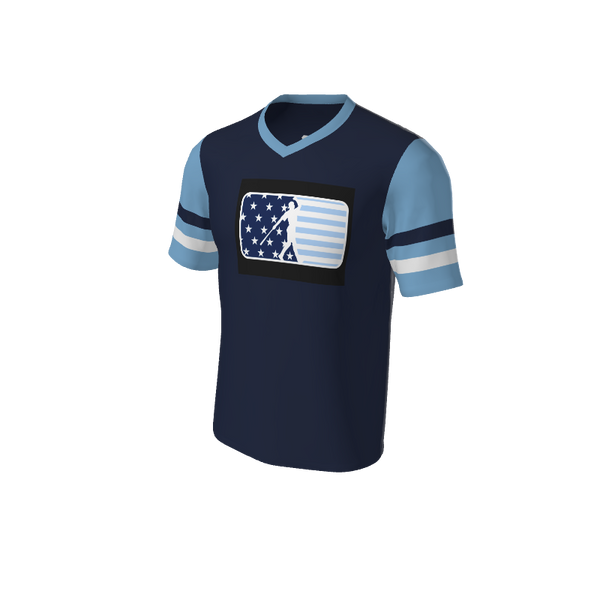 Adult Bomber Baseball Jersey - V Neck. (x 7)
